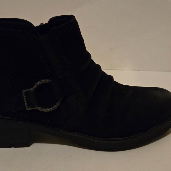 Clarks Collection Leather Ankle Boot Hearth Fay Black, Sz 8 - Picture 6 of 10